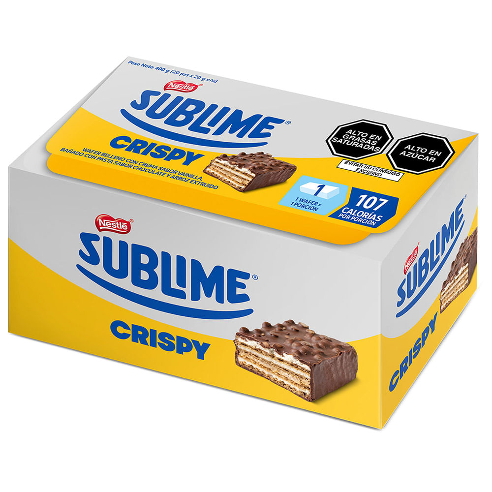 Wafer SUBLIME Crispy Display 20un