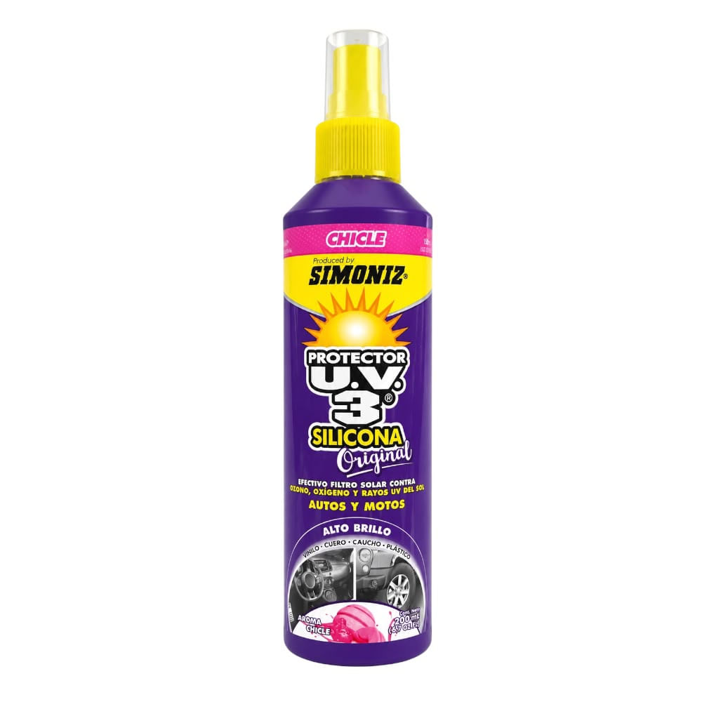 Silicona Protector UV 3 Simoniz Aroma Chicle 200 ml