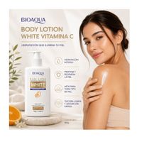 LOCION CORPORAL WHITE CON VITAMINA C BIOAQUA 300G