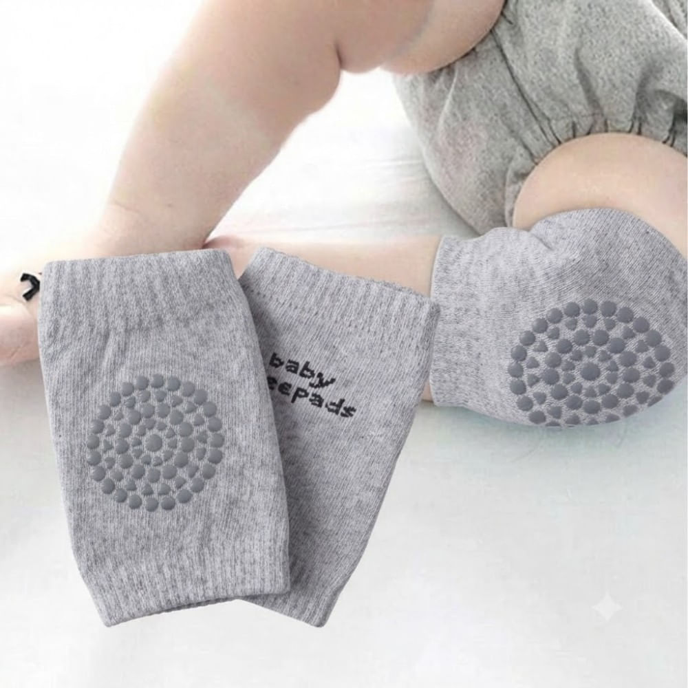 Rodilleras Antideslizantes para Gateo Talla S Color Plomo