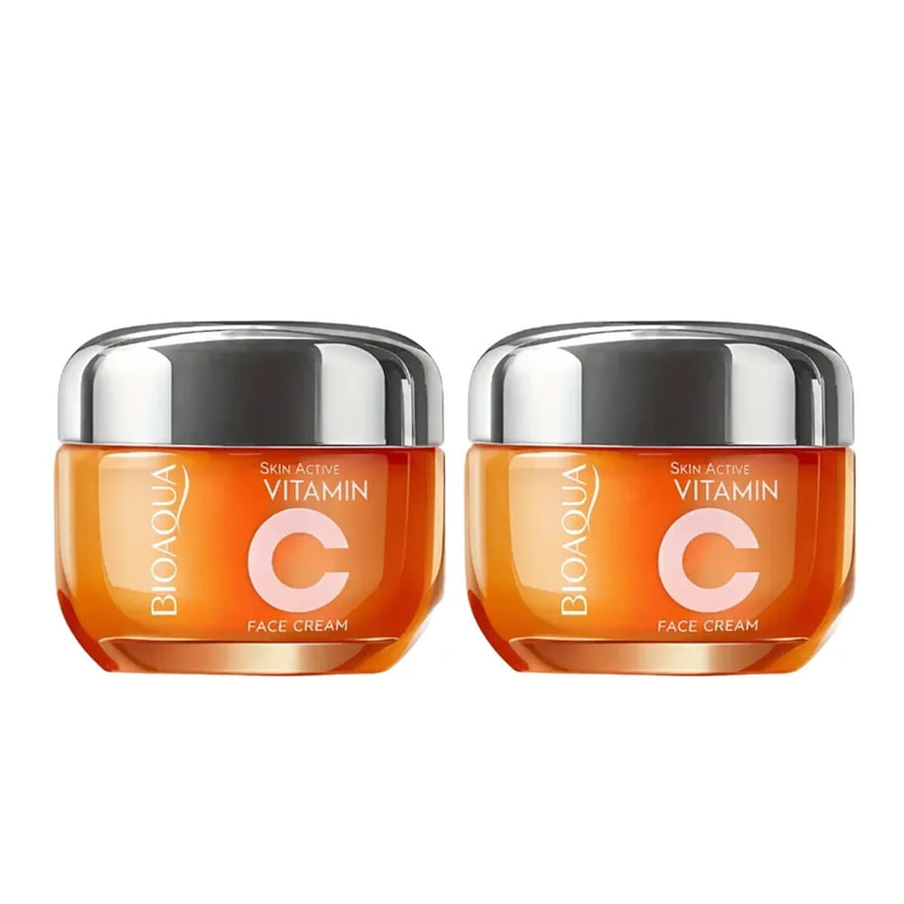 PACK X 2 CREMA FACIAL REJUVENECEDORA VITAMINA C 50G BIOAQUA