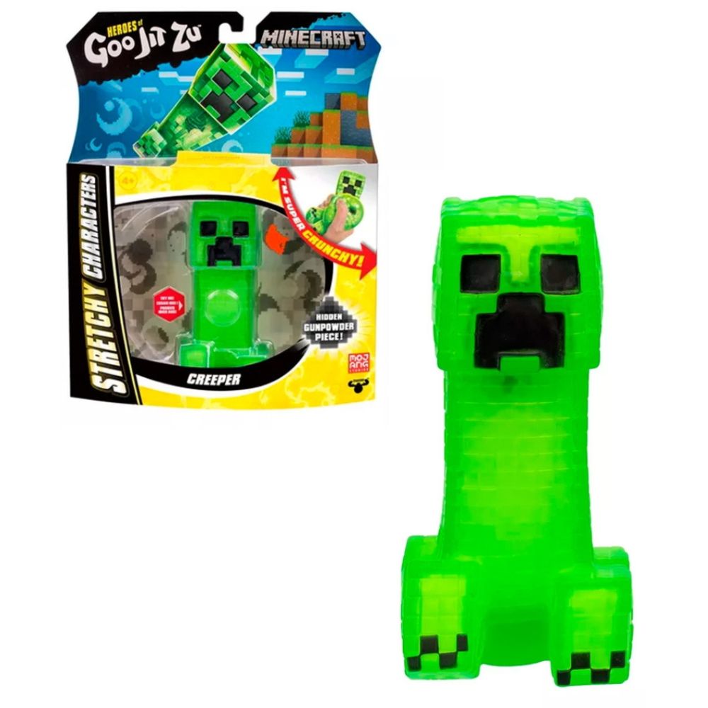 Figura Elástica Heroes Of Goo Jit Zu Minecraft Creeper