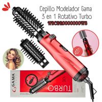 Cepillo Modelador Gama 3 en 1 Rotativo Turbo ROJO - HDCBR0000000478