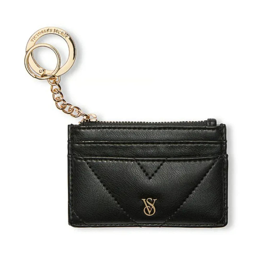 TARJETERO LLAVERO VICTORIA SECRET BLACK Negro