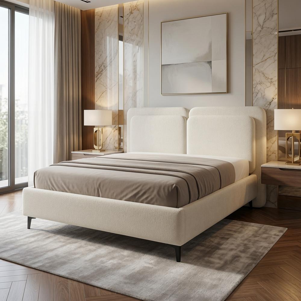 Cama Box Liora King Blanco Tarima + Cabecera TU MESITA