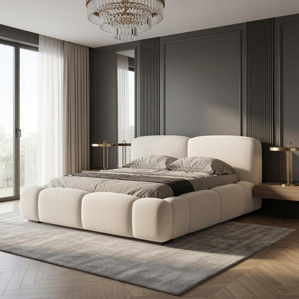 Cama Box Narella King Blanco AestheticTarima + Cabecera TU MESITA