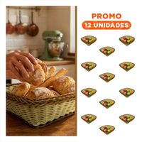 Pack12 Cesta Cuadrada para Hogar Tejida Mostaza y Marron 24x8cm YRegalo Sticker