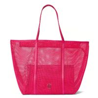 SET DE BOLSO TOTE Y NECESER VICTORIA’S SECRET MESH PINK