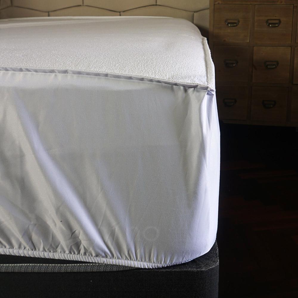 Protector De Colchón Antifluido Felpa Amoldable Confort - Blanco Arlin Queen 10000090