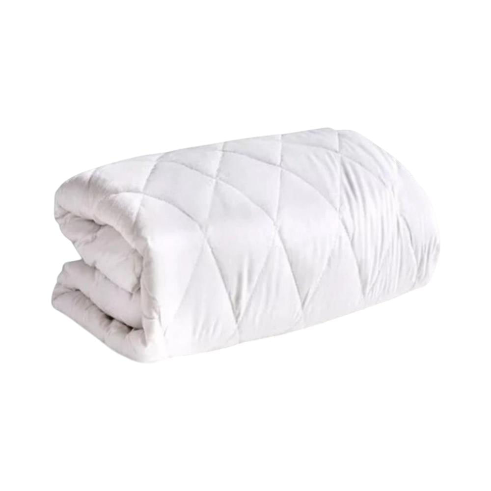 Protector De Colchón 150 Hilos Algodón Amoldable Confort - Blanco Arlin 2 Plazas 10000503