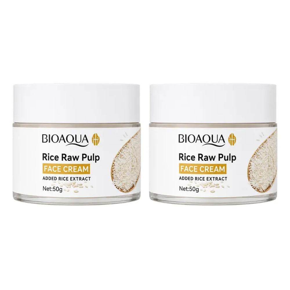 PACK X 2 CREMA FACIAL ACLARANTE DE ARROZ 50G BIOAQUA