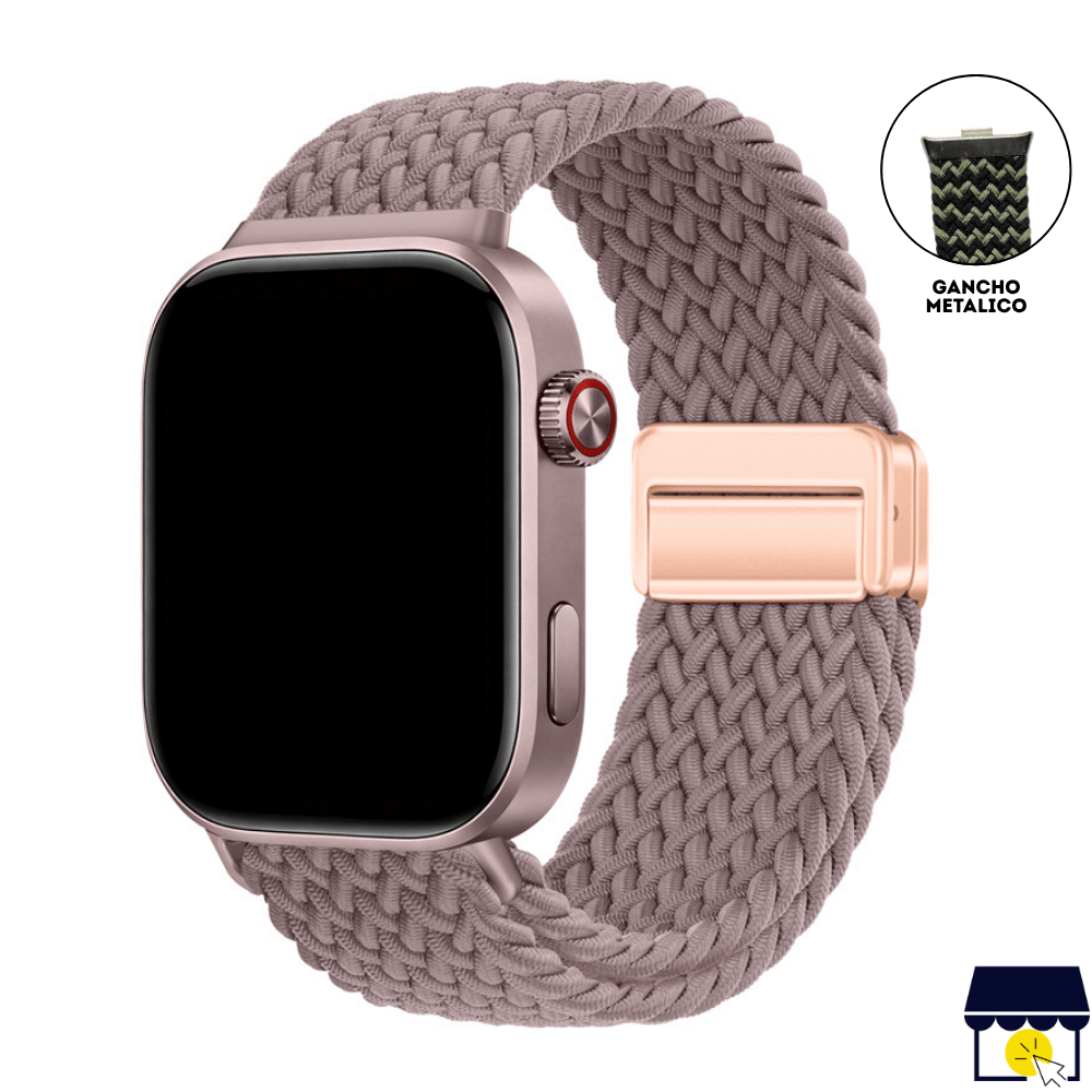 Correa de Nylon para Xiaomi Redmi Watch 4 - 5 - 6 - Mi band 8 Pro - 9 Pro  Morado Claro