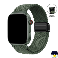 Correa de Nylon para Xiaomi Redmi Watch 4 - 5 - 6 - Mi band 8 Pro - 9 Pro  - Verde Oliva