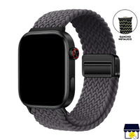 Correa de Nylon para Xiaomi Redmi Watch 4 - 5 - 6 - Mi band 8 Pro - 9 Pro  - Gris Oscuro