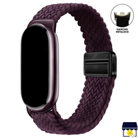 Correa de Nylon para Xiaomi Mi Band 8 - 9 - 10 - Vino oscuro