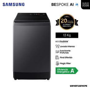 Samsung 13Kg Carga Superior EcoBubble AI Wash WA40F13E4C