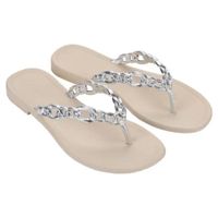 Sandalias Mujer Playera Casual Grendha Hueso