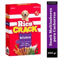 Snack para Perros Cachorros Ricocrack Multisabores 200 gr