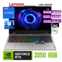 Laptop Gaimer Lenovo LOQ 15IAX9 15.6  Intel Core i5 RAM 16GB  SSD 512GB RTX 3050  6GB-83GS00TKlM