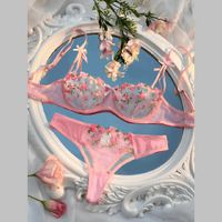 Set de Lencería rosado para mujer - LILY
