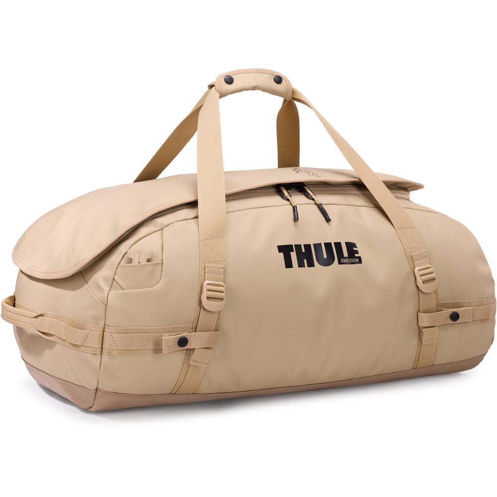 Thule Chasm Duffel Bag 70L Beige - Convertible a Mochila, Resistente al Agua, Cierre de 36