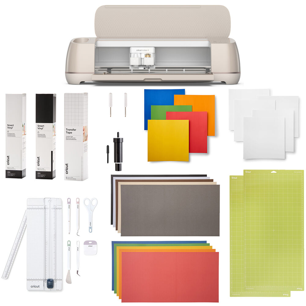 Cricut Maker 3 EDU Bundle - Incluye Smart Vinyl y Card Stock, Compatible con más de 300 M