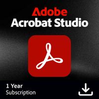 Adobe Acrobat Studio - Suscripción de 1 Año - Herramientas PDF y Creación de Contenido