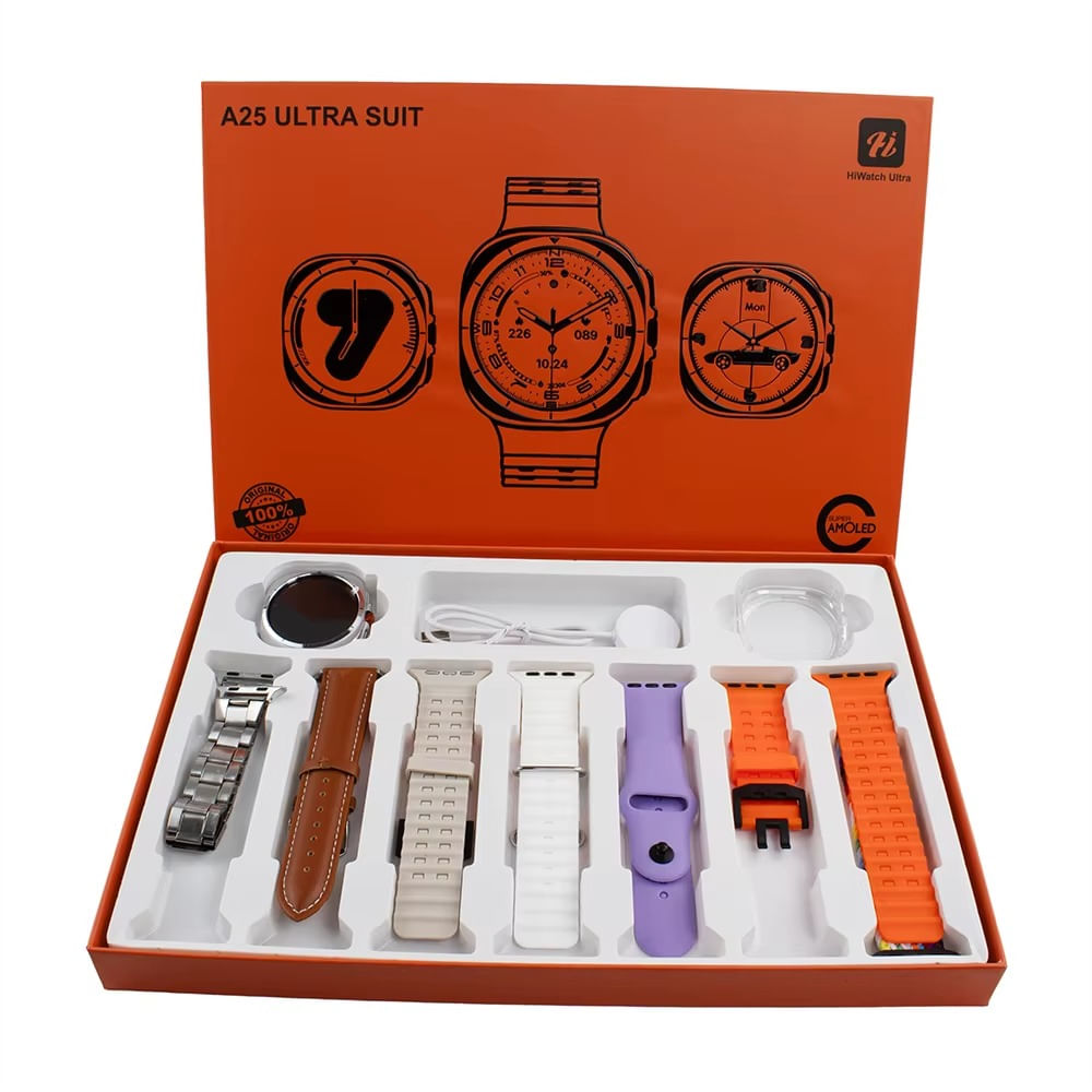 Reloj Inteligente A25 Ultra Suit Smartwatch Correas Intercambiables