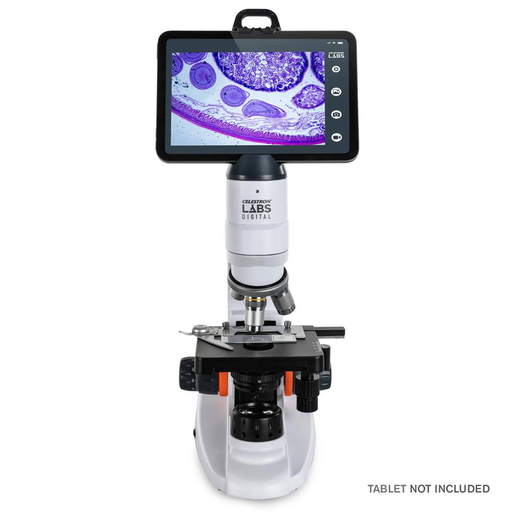 Celestron Microscopio Digital 2MP Wi-Fi con Lentes Acromáticos 4x, 10x, 40x y Iluminació