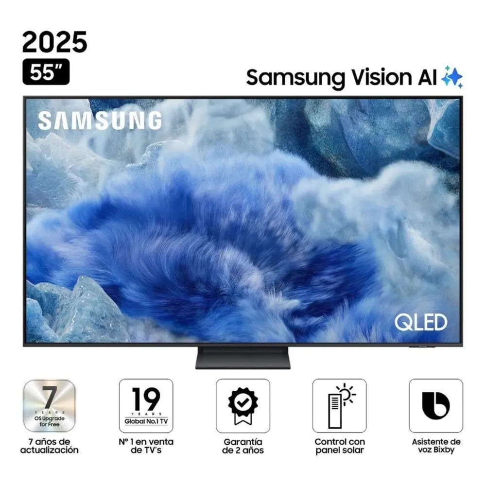 Televisor Samsung QLED 55 pulg Smart UHD 4K Vision Ai 55Q8F