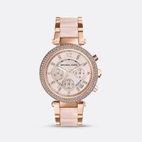 Reloj Michael Kors Mk5896 Parker Gold Rose Genuino