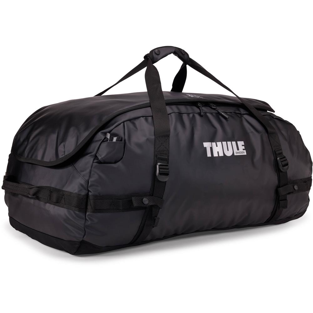 Thule Chasm Duffle Bag 90L - Mochila y Duffle en Negro, Materiales Resistentes al Agua, Co