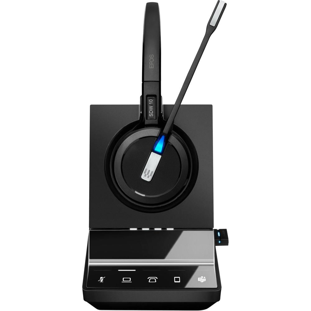 EPOS SDW 5016T Auricular DECT Inalámbrico Mono con Base para Microsoft Teams, Micrófono