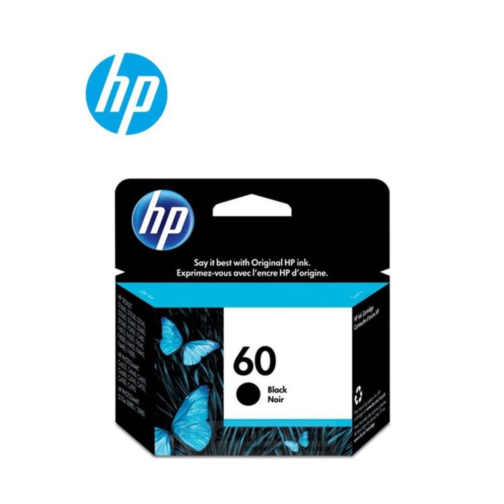 Cartucho de Tinta HP 60 Negro 4 ml Original CC640WL para DeskJet e Ink Advantage