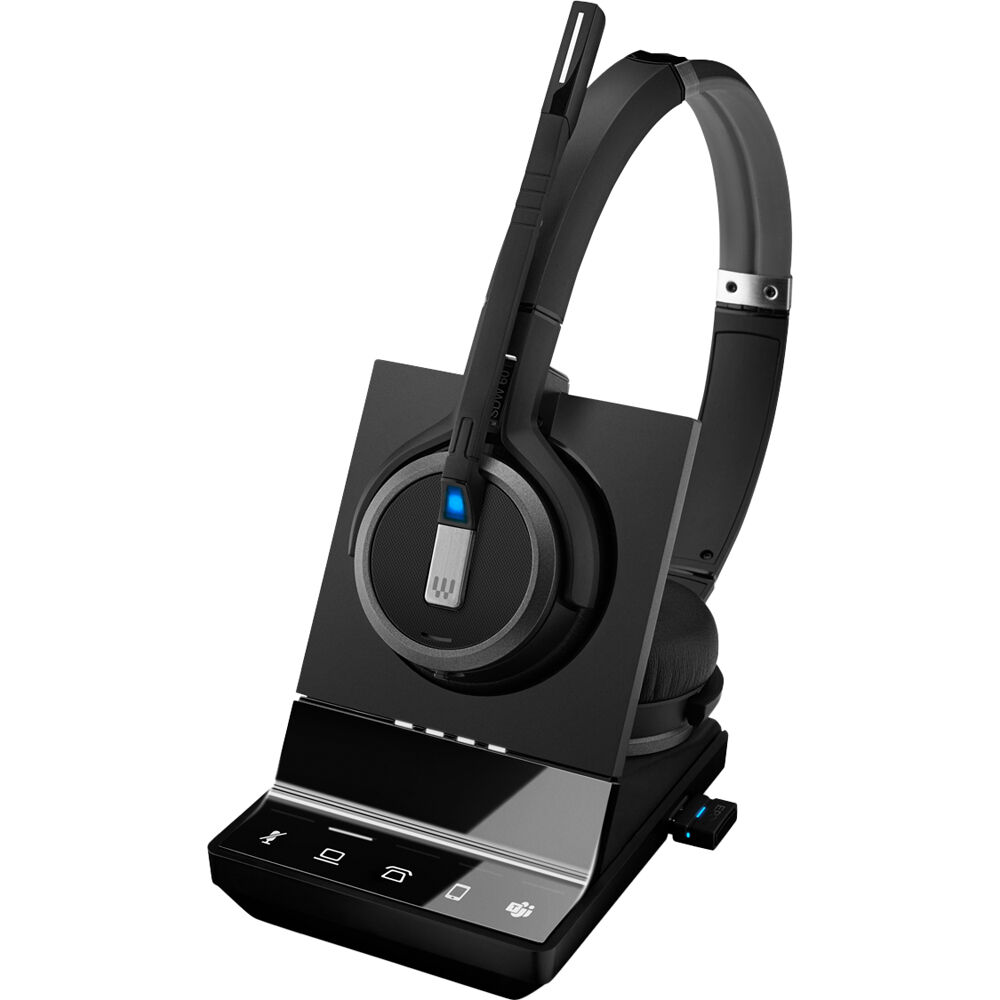 EPOS SDW 5066T Auricular DECT Doble Cara con Base para Microsoft Teams - Hasta 14 Horas de