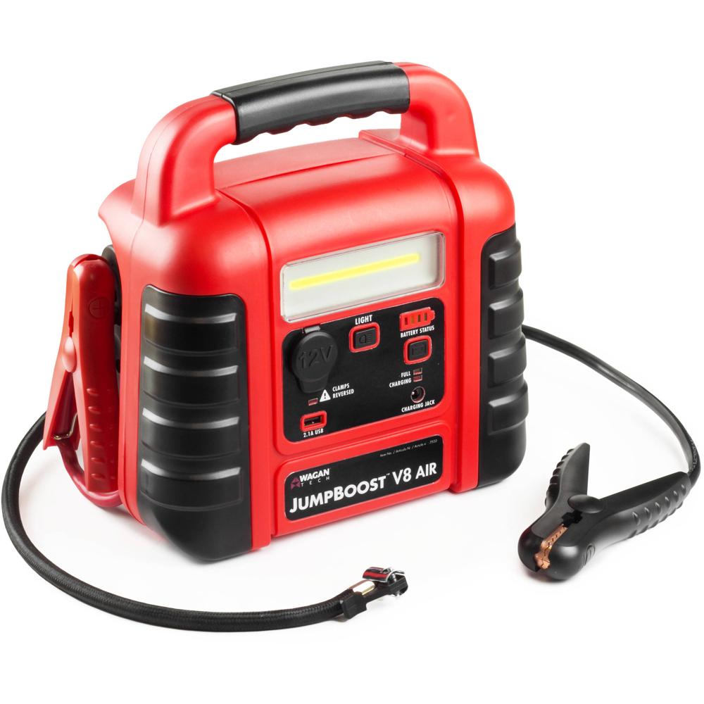 WAGAN JumpBoost V8 Air - Estación de Energía y Compresor para Vehículos de 4 a 8 Cilind