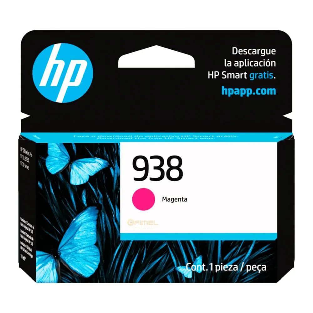 Cartucho de Tinta HP 4S6X6PL Magenta Original 4S6X6PL