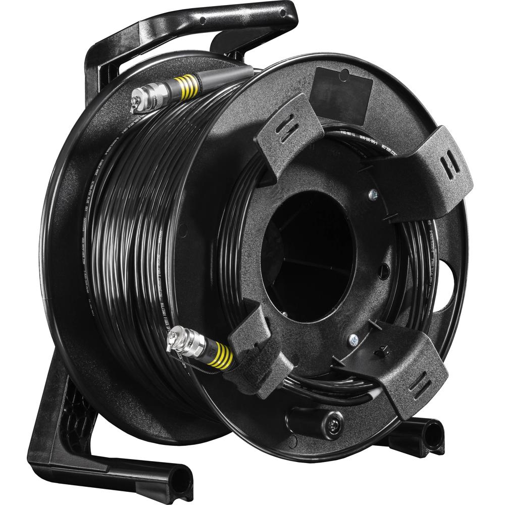 FieldCast Cable de Fibra Óptica Monomodo 4Core en Tambor (Resistente, 100m)