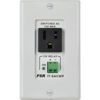 FSR Placa de Pared para Salida de Energía AC con Control Remoto 12V DC