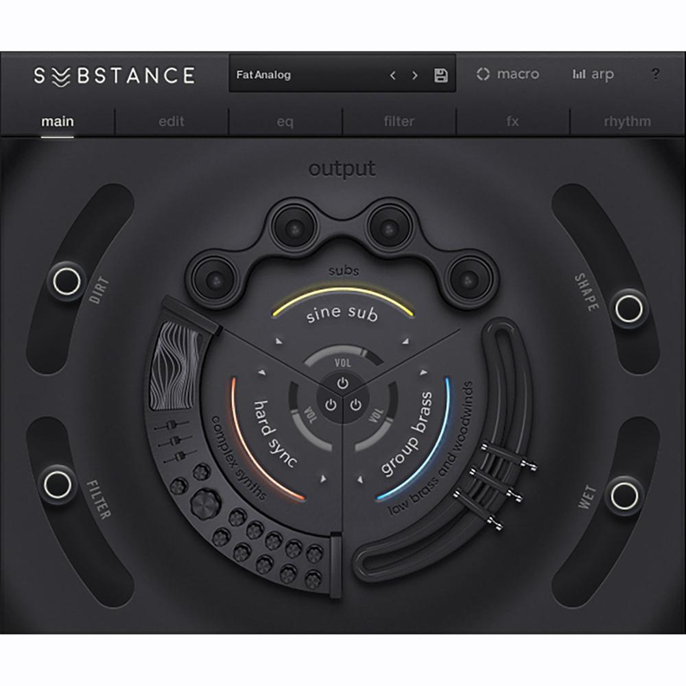 Output SUBSTANCE - Instrumento Virtual de Bajo Acústico y Eléctrico - 18GB de Muestras,