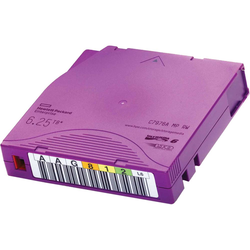 Hewlett Packard Enterprises LTO-6 Ultrium MP RW 6.25TB Cartucho de Datos Personalizado (Pa
