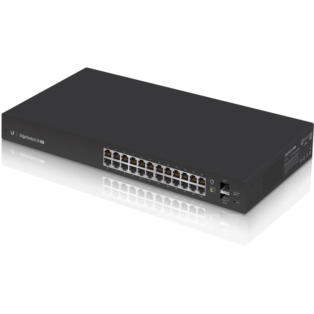 Ubiquiti EdgeSwitch 24 Lite Switch Administrado 24 Puertos Gigabit, 2 Puertos SFP, Capacid