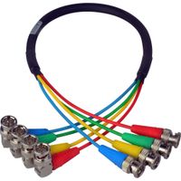 Laird Digital Cinema Cable de Video HD-SDI 4-Canales 6G-2k 25' para Cámara AJA CION