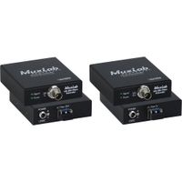 MuxLab Extensor de Video 6G-SDI sobre Fibra Monomodo LC - Transmisión hasta 60,000 pies,