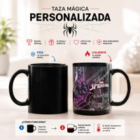 TAZA MAGICA SPIDERMAN DISEÑO VENOM