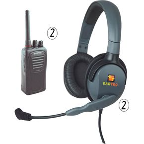 Eartec Scrambler SC-1000 Auriculares Dual Max 4G con PTT