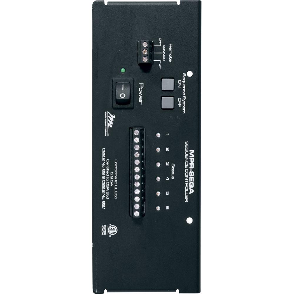 Middle Atlantic Controlador de Secuenciación de Seis Pasos para Sistema MPR Raceway