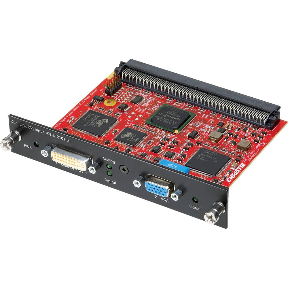 Christie Tarjeta de Entrada Dual-Link DVI para Proyectores Boxer 4K30, D4K2560, D4K3560, J