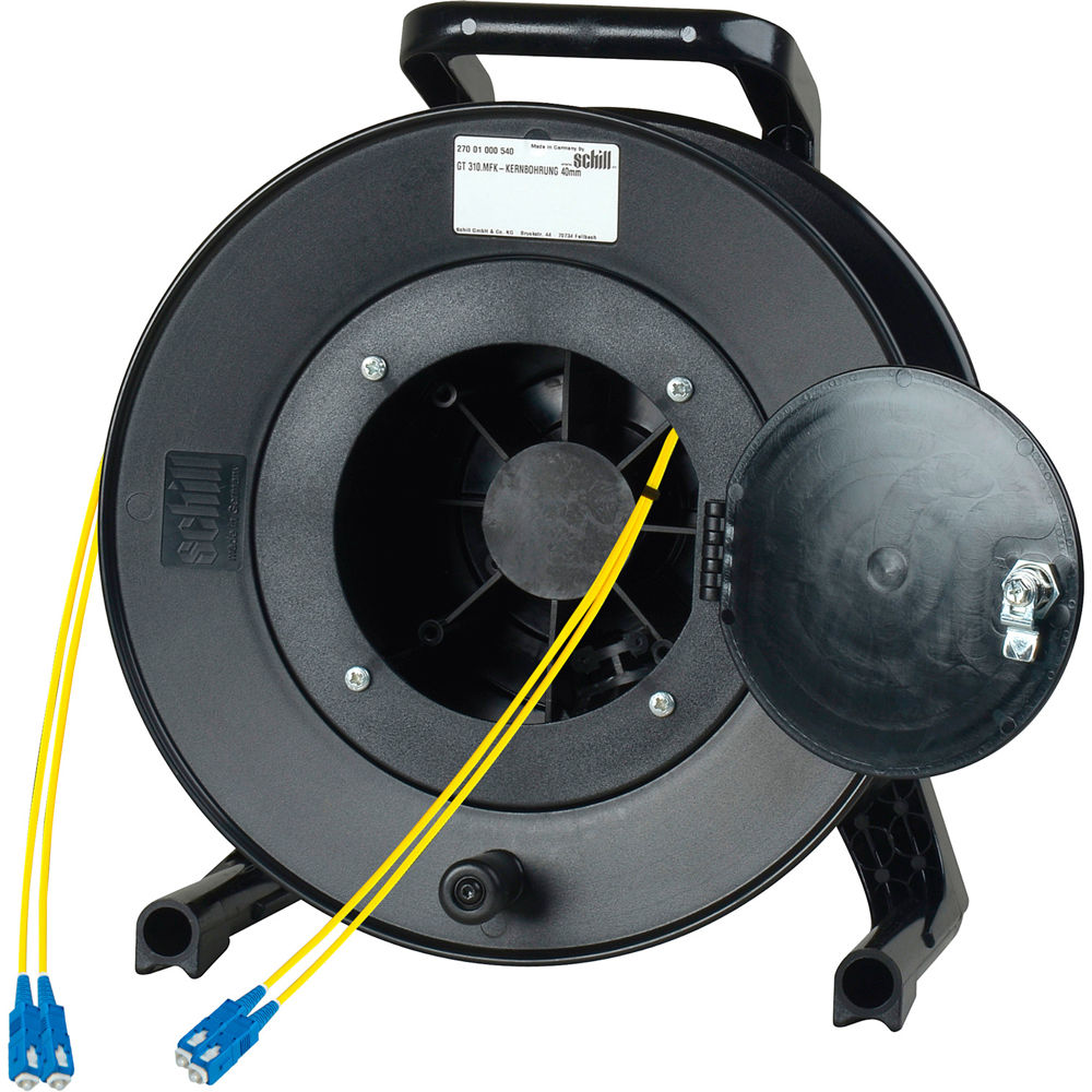 Camplex Cable de Fibra Óptica Táctica Monomodo SC 500' con Carrete Schill
