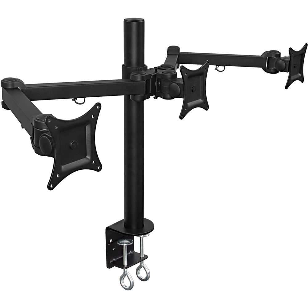 Mount-It! Soporte de Escritorio para 3 Monitores Articulado con Brazo Triple, Ajuste de Al